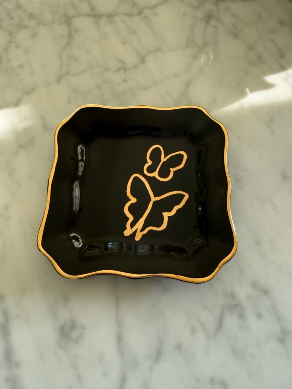 Hunt Slonem Butterfly Dish